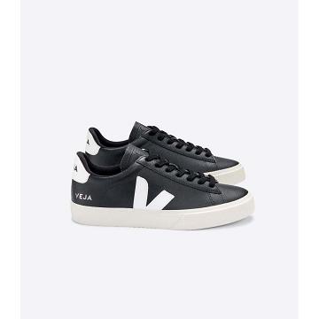 Veja CAMPO CHROMEFREE Men's Low Tops Sneakers Black/White | CA 294TCE